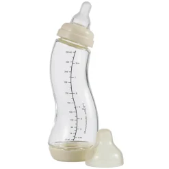 Zuigfles S van glas Natural anti-colic 250ml Popcorn