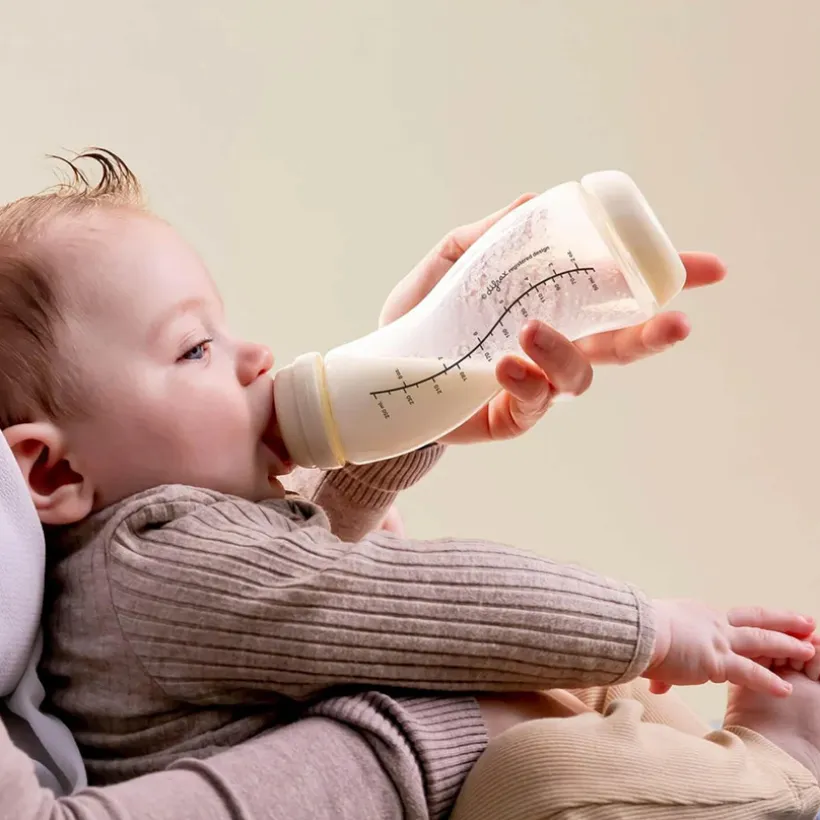 Zuigfles S van glas Natural anti-colic 250ml Popcorn