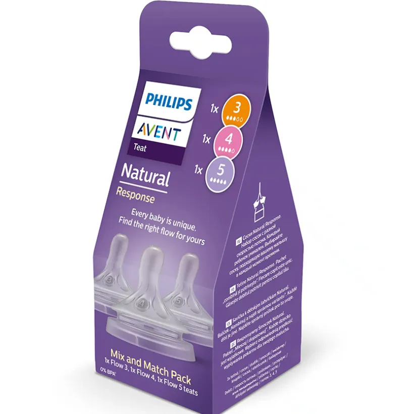 Zuigspeen Natural Response 3.0 Mix&Match Multi-Size Pack 3stks