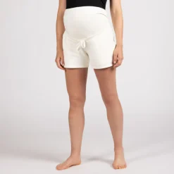 Zwangere fleece short met hoge hoofdband