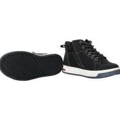 Zwarte booties met rits en veters voor jongen