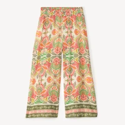 Zwarte en luchtige broek met fantasiedruk meisjes