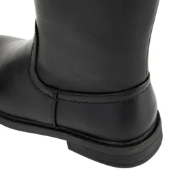 Zwarte laarzen met leder effect meisjes