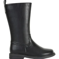 Zwarte laarzen met leder effect meisjes