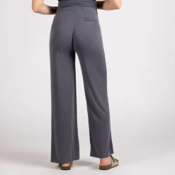Zwarte zwangerschapsbroek met hoge hoofdband