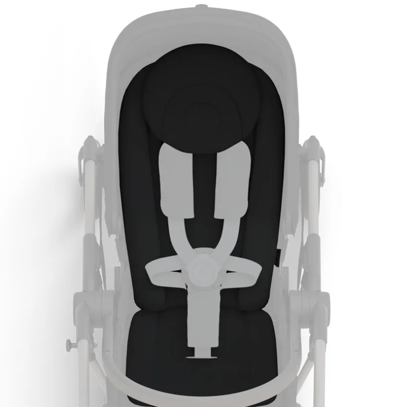 zwart newborn inlegkussen voor kinderwagen Cybex