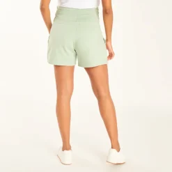 Zwart zwangerschapsshort van sweatstof met uni bovenband.
