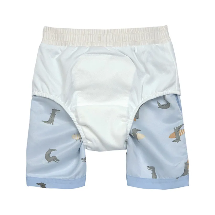 Zwembroek Maat 98 (25 tot 36 maanden) Crocodile Sky Blue