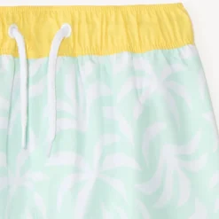Zwemshort met bladerenprint jongens